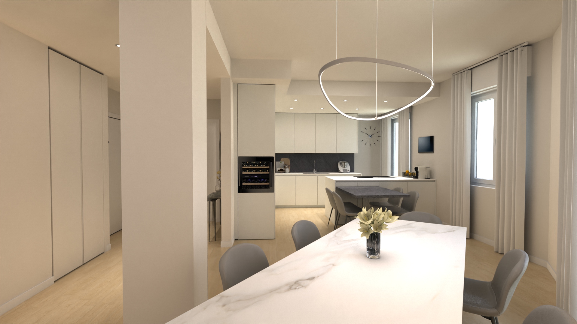 Render fotorealistico cucina